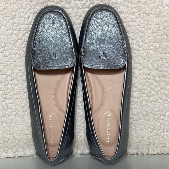 Taryn Rose Womens Karen Leather Metallic Slip On Casual Driving Shoes SZ US 8.5B - Picture 5 of 11